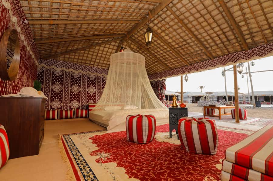 Dubai: Overnight Safari, Dinner, Stargazing & Al Khayma Camp - The private tent and overnight comfort