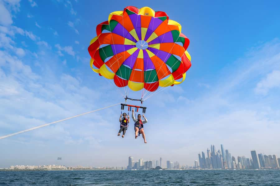 Dubai: Palm View and JBR View Parasailing Experience - Photos, music, and the extra cost