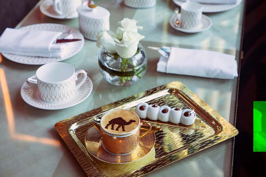Dubai: Plato's Afternoon Tea in Atlantis the Palm - A tower of savory bites, cakes, and scones
