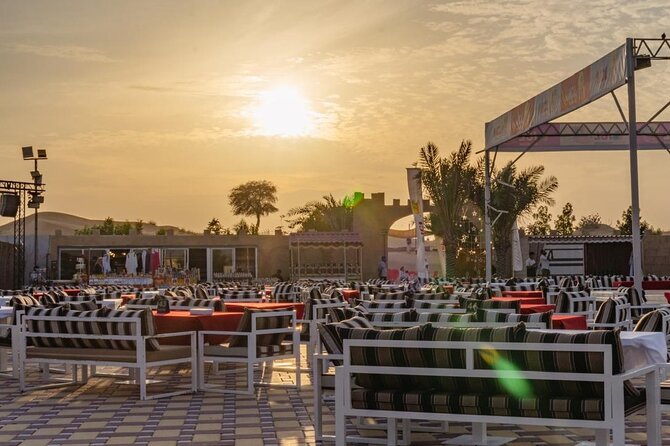 Dubai Premium Desert Safari – Live Buffet Dinner & Luxury Camp - Sunset photos across the desert