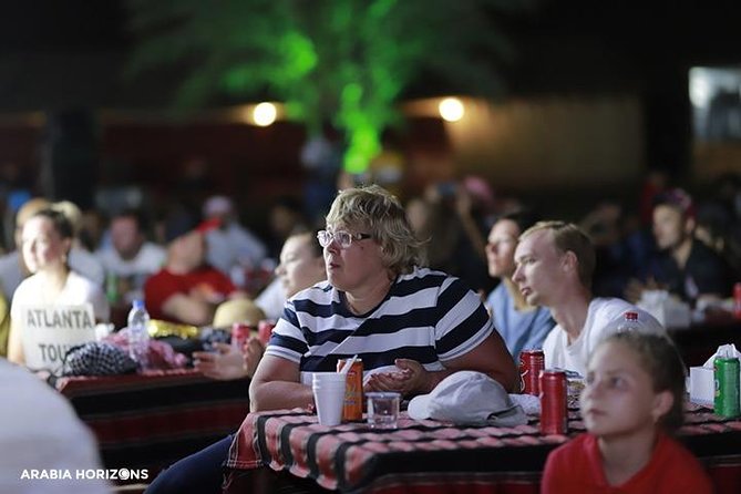 Dubai Premium Desert Safari with Live shows & Gourmet Dinner - Dinner under the stars, with a busy stage