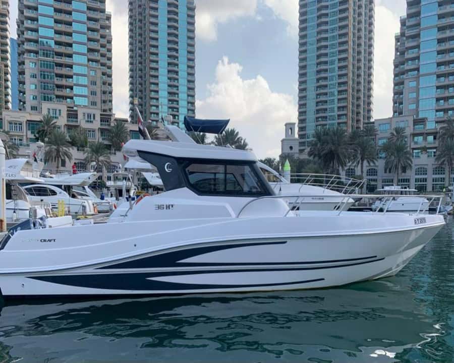 Dubai: Private Boat Cruise from Dubai Marina - A swim stop adds a useful change of pace