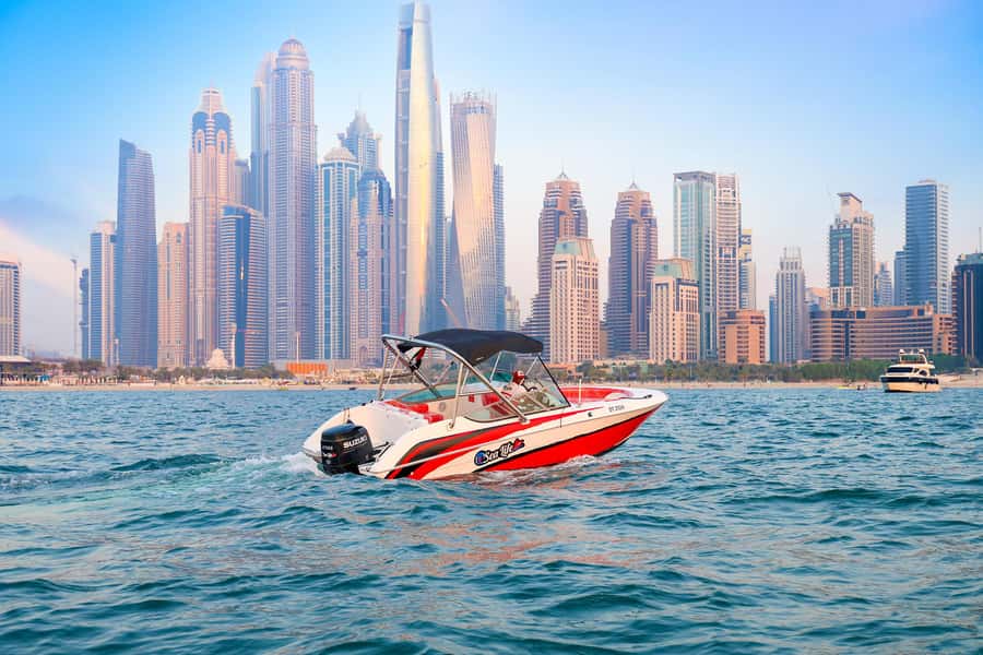 Dubai: Private Boat Tour - JBR/Burj Al Arab/Atlantis options - JBR gives you Dubai’s beach-and-tower view