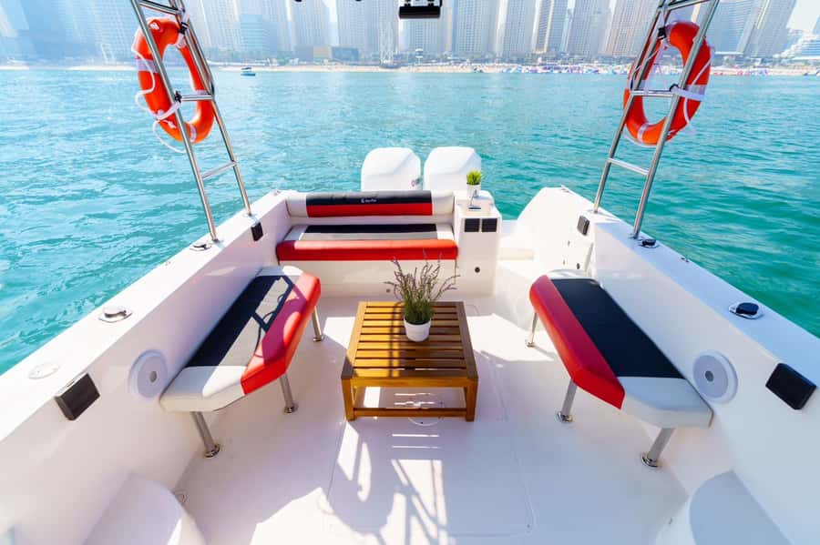 Dubai: Private Coastline Landmarks Mini-Yacht Tour - Dubai Marina’s towers from the water