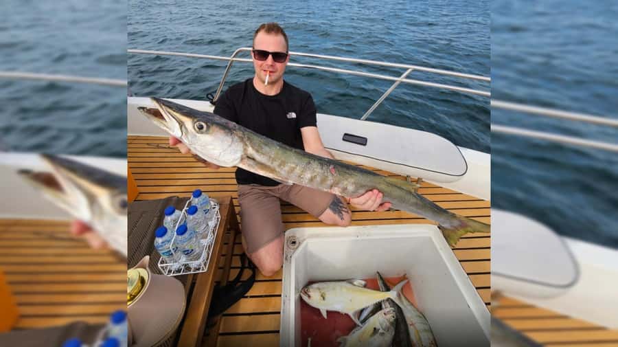 Dubai: Private Deep Sea Fishing Trip with BBQ of Catch - Offshore action with barracuda and queenfish