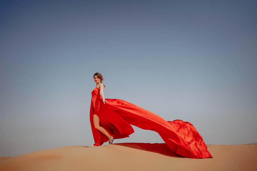 Dubai: Private Flying Dress Photography and Dune Drive Trip - What the dune drive adds