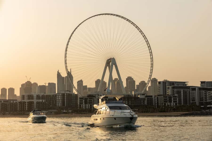 Dubai: Private Luxury Yacht Cruise for up to 20 People - Marina bridges, JBR, and Ain Dubai