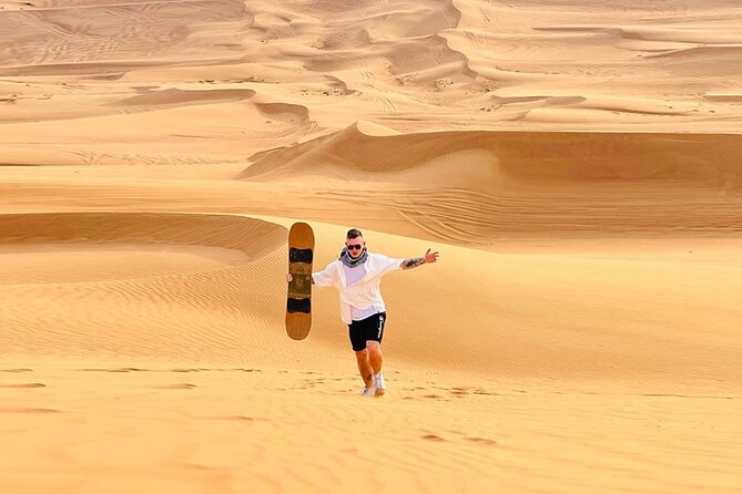 Dubai: Quad Bike Safari, Camels, & Camp with BBQ Dinner - One hour on a quad bike in Lahbab