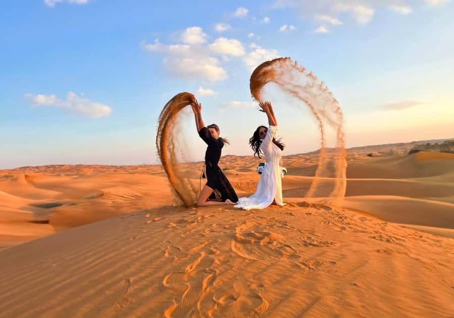 Dubai: Red Dunes Evening Quad Bike, Dune Blast with BBQ - What happens at the desert camp
