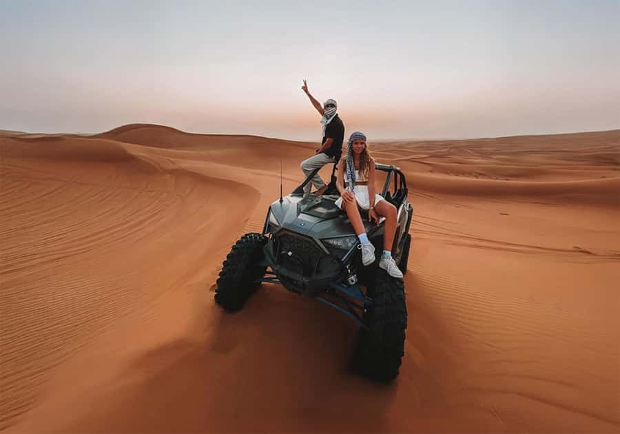 Dubai: Red Dunes Morning Desert Quad, Buggy or 4x4 Ride - Camel riding, falcon photos, and the slower side of the desert