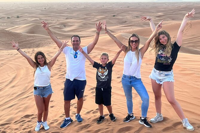 Dubai Red Dunes Safari, ATV, Camel ride, BBQ at Desert Camp - Dune bashing and the high-dune photo stop