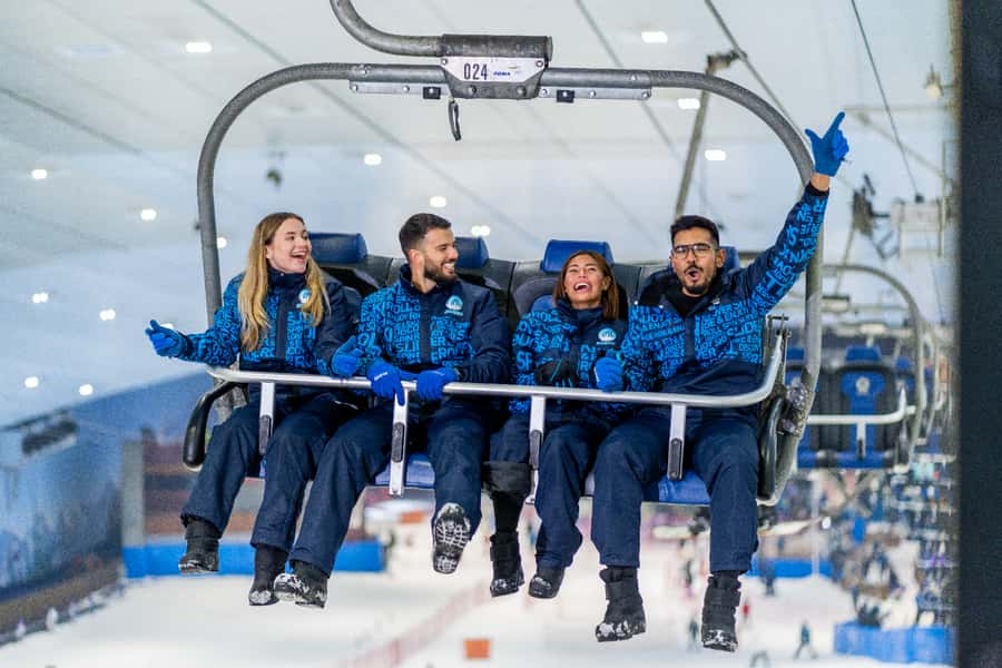 Dubai: Ski Dubai Snow Plus Pass - Mountain Thriller and the chairlift