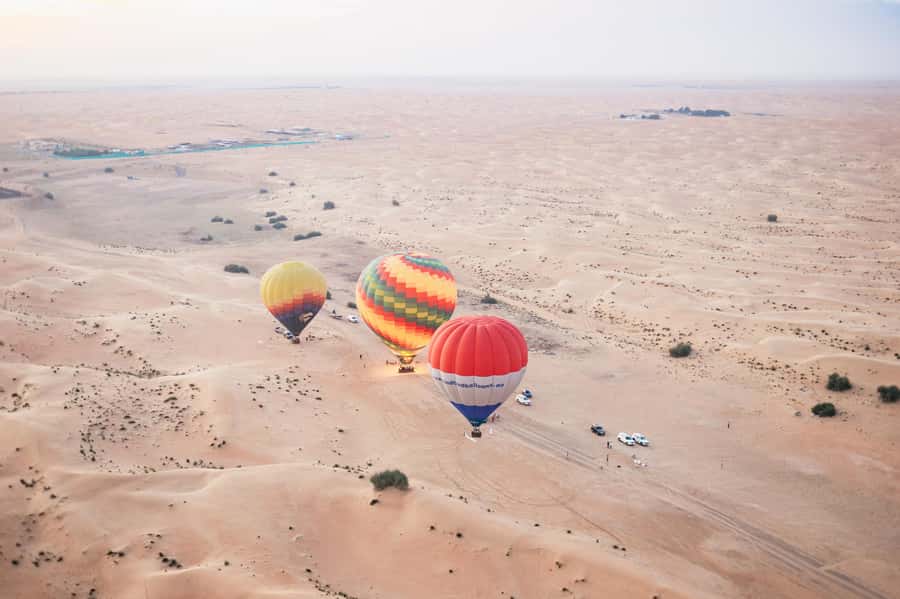 Dubai: Sunrise Hot Air Balloon Tour Over the Desert - Leaving Dubai before dawn