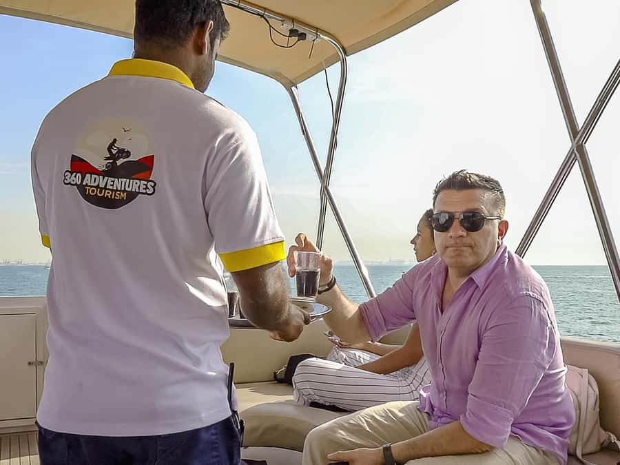 Dubai: The View At The Palm Ticket & 1.5 Afternoon Yacht - Atlantis, Ain Dubai, and the view from sea level