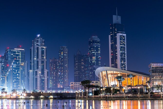 Dubai Tour At Night - Jumeirah Public Beach and the Burj Al Arab photo stop