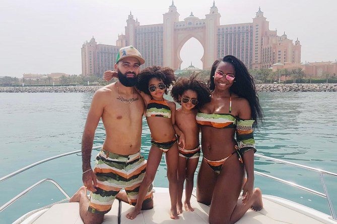 Dubai Yacht Sea escape Cruise, Swim, Tan & Sightsee! - The swimming stop: a simple but welcome break