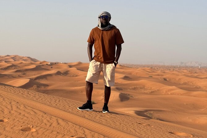 Evening Desert Safari Dubai BBQ Dinner Dune Bashing Dune Buggy - Sunset photos across the red and golden dunes
