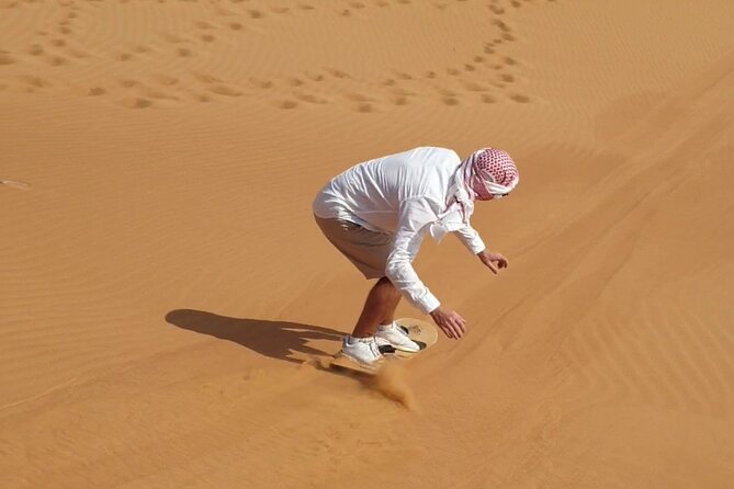 Evening Desert Safari Dubai BBQ Dinner Dune Bashing Dune Buggy - Refreshments before the evening camp