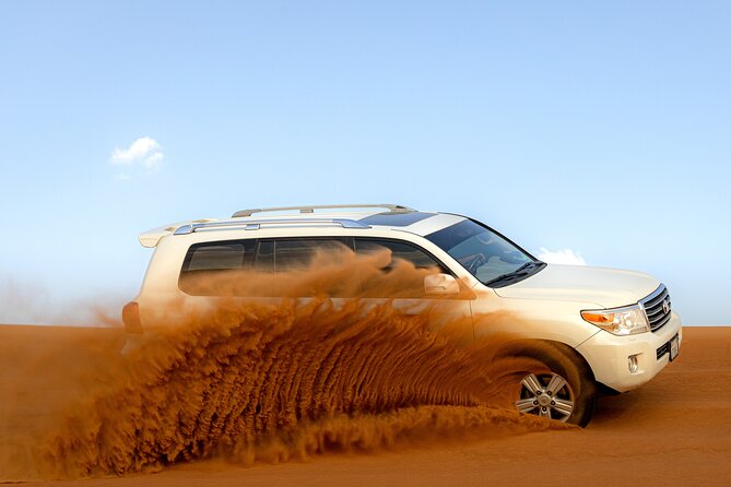 Evening Desert Safari in Dubai, Sandboard & BBQ Dinner - Camel rides, falconry, and the camp welcome