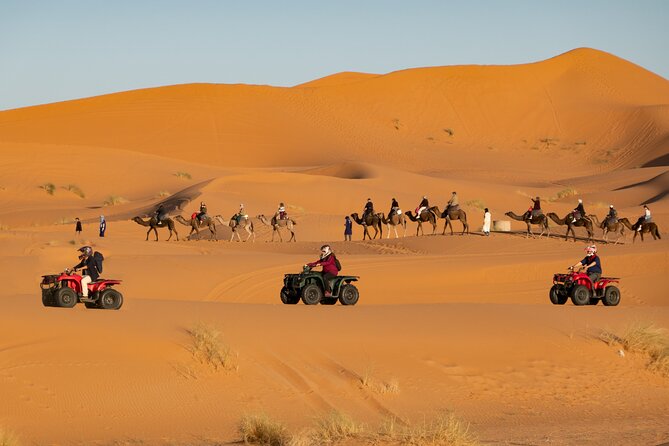 Evening Desert Safari with ATV Quad Bike Dune Bashing BBQ Dinner - From Dubai hotel pickup to the red dunes