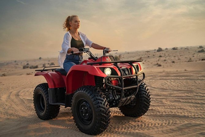 Evening Desert Safari with BBQ Dinner - Sunset photographs and a try at sandboarding