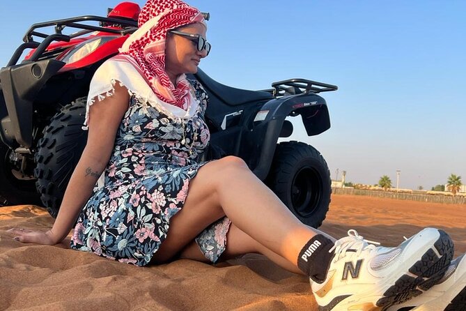 Evening Desert Safari with Quad Bike - Tanoura, belly dancing, and fire performances