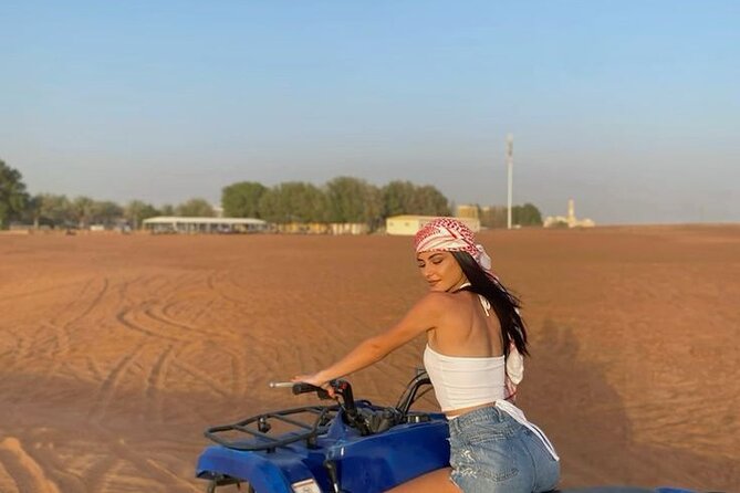 Evening Desert Safari with Quad Bike - Pickup, group size, and the value of $83.73