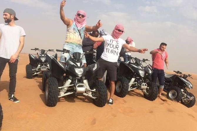 Evening Red Dunes Safari with Quad Biking, BBQ Dinner & LiveShows - What $75 gets you