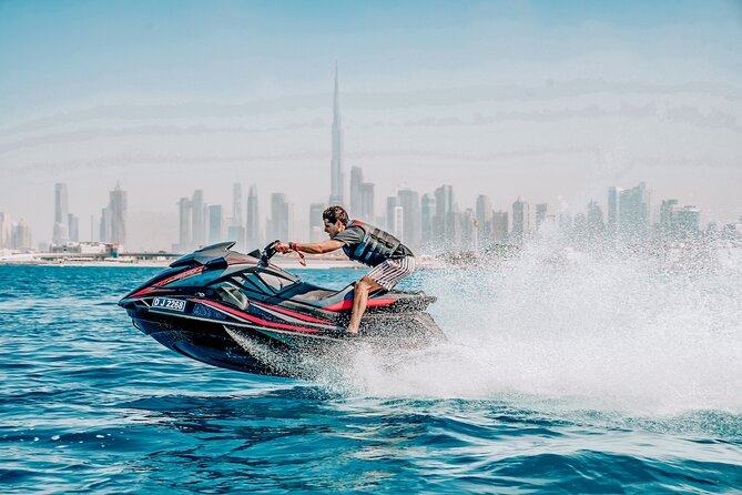 Exclusive 2HR Jet Ski TOUR-JBR & BLUEWATERS-ATLANTIS-BURJ AL ARAB - The first ride: learning the jet ski