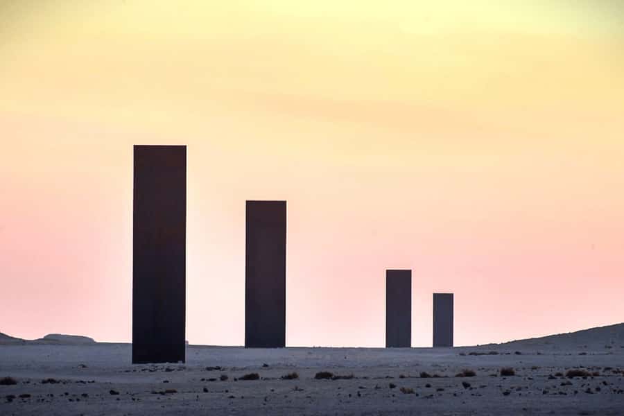 Explore Zekreet: Richard Serra Art & Mushroom Rock Wonders - Mushroom Rock and the unusual Ras Abrouq hut