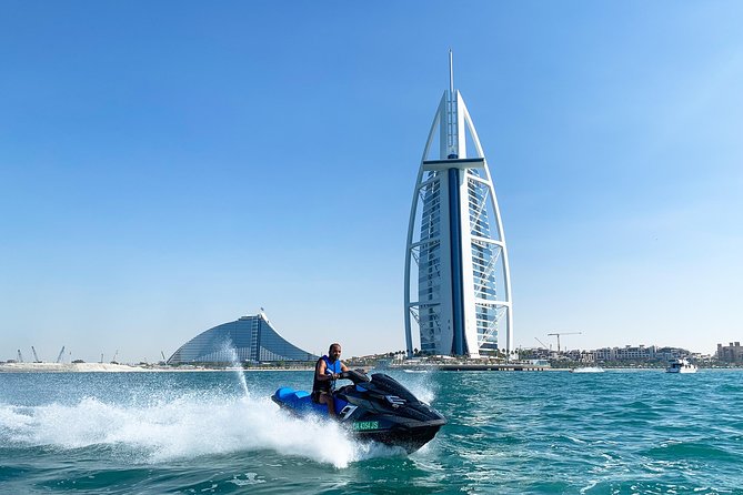 Fastest Jet Ski with Dubai Skyline, Burj Al Arab Views and Juice - The Burj Al Arab photo stop