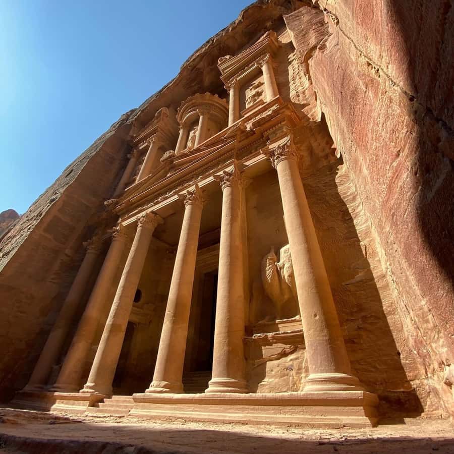 From Amman: Full-Day Private or Group Tour to Petra - The Treasury, Roman Theater, and central route