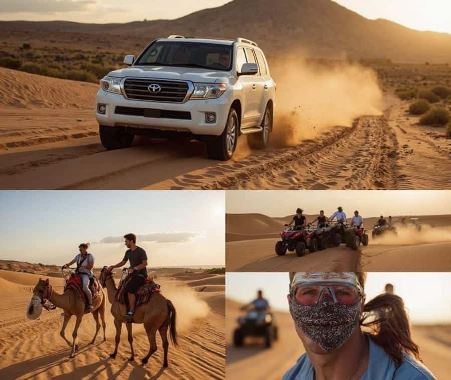 From Doha: Inland Sea Desert Safari with All Activities - Dune bashing brings the main rush