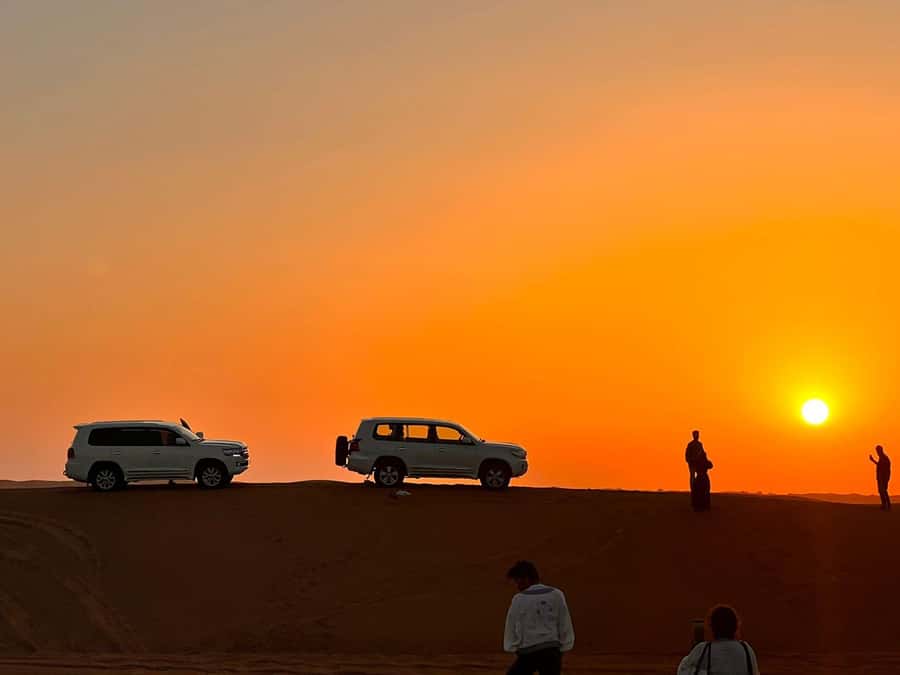 From Doha: Sunrise or Sunset Safari with Sand Boarding - What the four-hour schedule really feels like