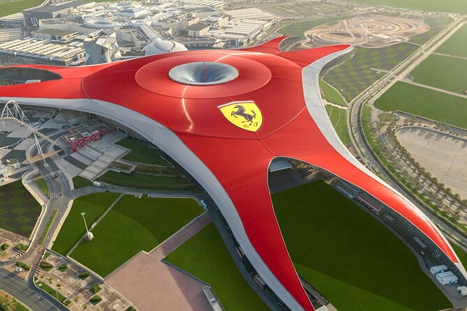 From Dubai: Abu Dhabi Heritage Tour, Qasr Al Watan, Grand Mosque - Yas Island, Ferrari World, and the Formula One circuit