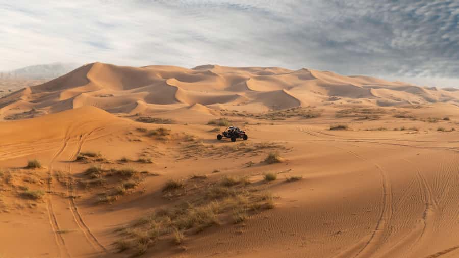 From Dubai: Zerzura Dune Buggy Experience & Fossil Discovery - Getting ready for the buggy