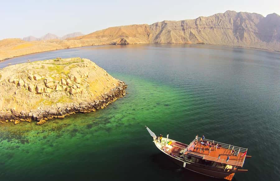 From Khasab: Fjords of Musandam Dhow Cruise & Buffet Lunch - Seebi Island and the other water stop