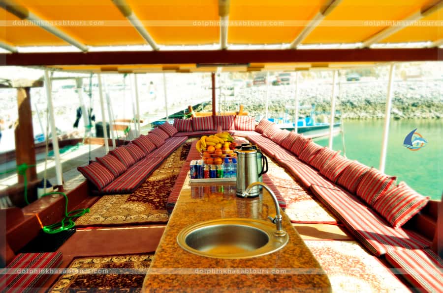 From Khasab: Fjords of Musandam Dhow Cruise & Buffet Lunch - Lunch on board, with tea and coffee
