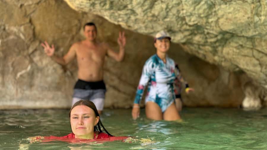 From Muscat: Desert Overnight and Wadi Bani Khalid - Wadi Bani Khalid and its cool water