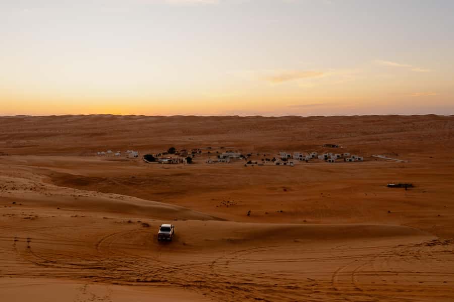From Muscat: Guided Overnight Desert Camp Tour - Sinkhole and Sur add coastal variety