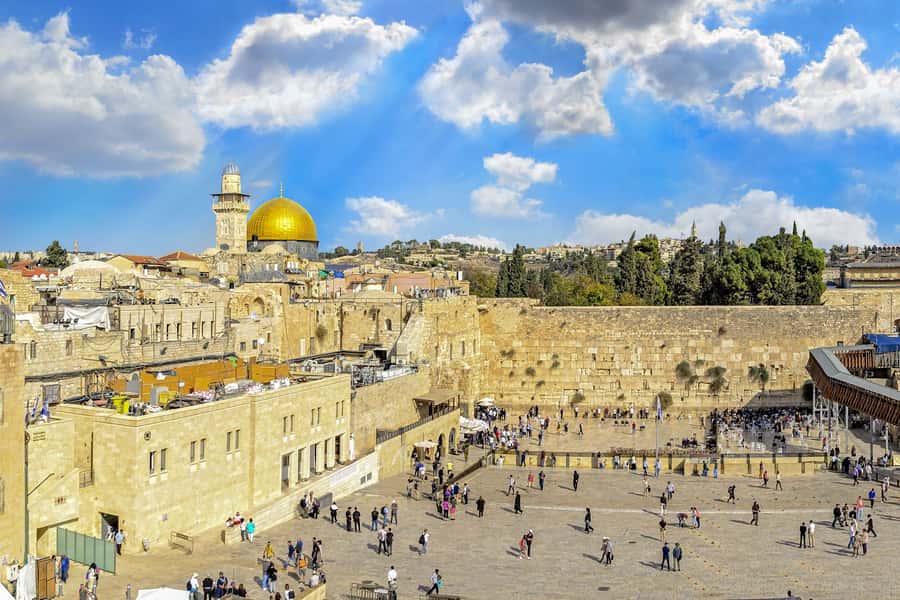 From TLV- Jerusalem Old & New tour INCL. ENTRANCE FEES & P/U - The Mount of Olives puts the city in view