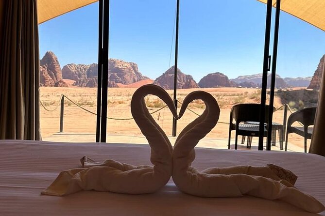 Full-Day Jeep Tour & Sleep in Luxury Tent with private Bathroom - Starting at Wadi Rum Rest House at 10am