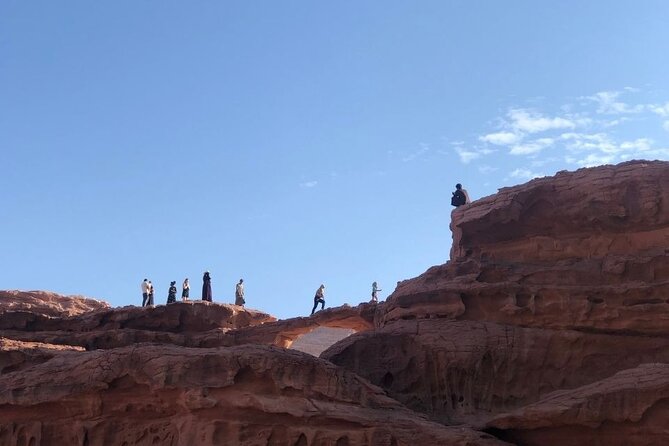 Full Day Jeep Tour & Traditional Lunch - Wadi Rum Desert Highlights - Lawrence’s House, white sand, and Mushroom Rock