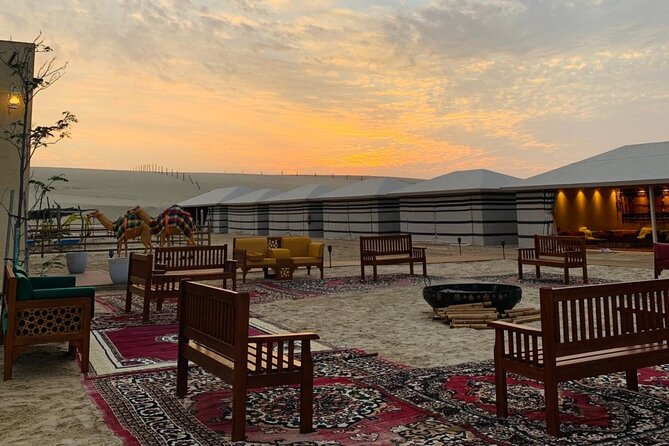 Full-day Qatar desert safari: dune bashing, sandboarding, camels - Five hours at Al Majles Resort