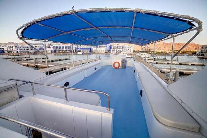 Glass-Bottom Boat 2-hours Tour and Coral-Reef Viewing from Aqaba - The crew, music, and shared-boat atmosphere