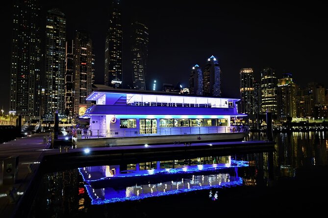 Glass Cruise in Dubai Marina with Dinner - Dubai Marina after sunset