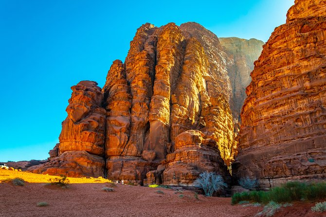 Half-Day Jeep Tour: "Wadi Rum Images" - Khazali Canyon packs ancient carvings into a narrow cleft