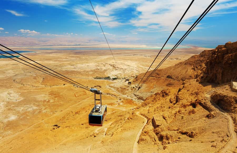 Jerusalem: Masada National Park and Dead Sea Excursion - Masada and the cable car to Herod’s fortress