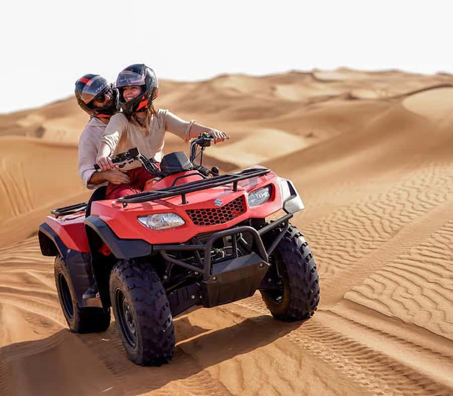 Luxury Dubai Desert Safari, BBQ, Camel Ride, Quad Bike, Show - Key points at a glance