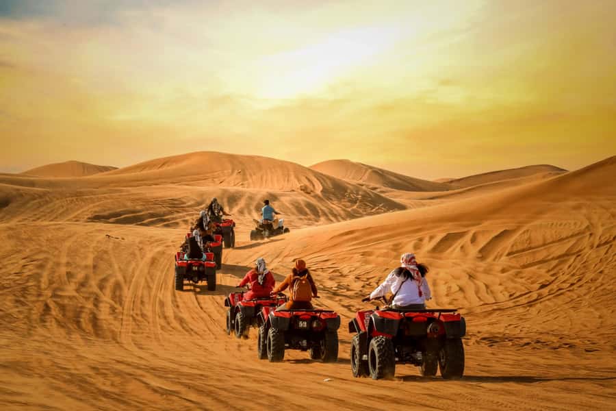 Luxury Dubai Desert Safari, BBQ, Camel Ride, Quad Bike, Show - The stage program after dark